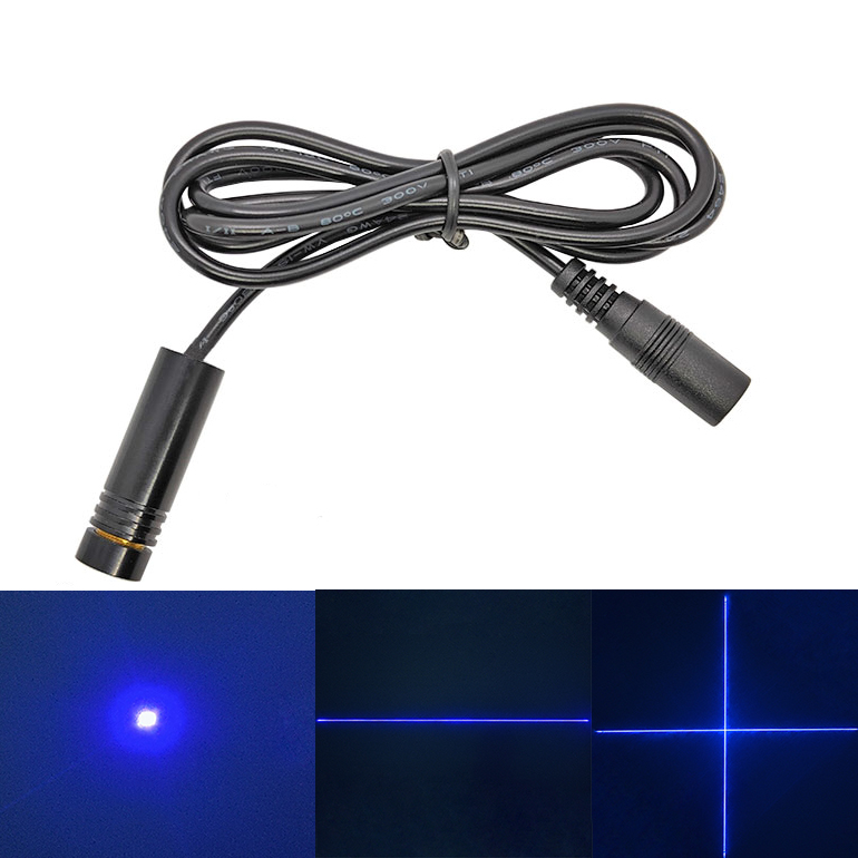 450nm 1mW~20mW Blue Laser Diode Module Dot/Line/Crosshair Focus Adjustable Φ12*40mm - Click Image to Close